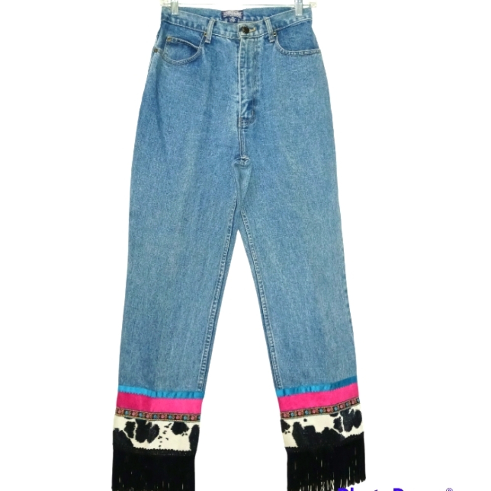 Vintage Old School Embellished Jeans